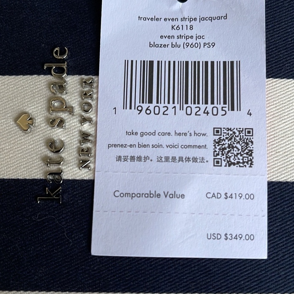 Kate Spade Traveler Trunk Crossbody Bag Blazer Blue Multi - Picture 12 of 16